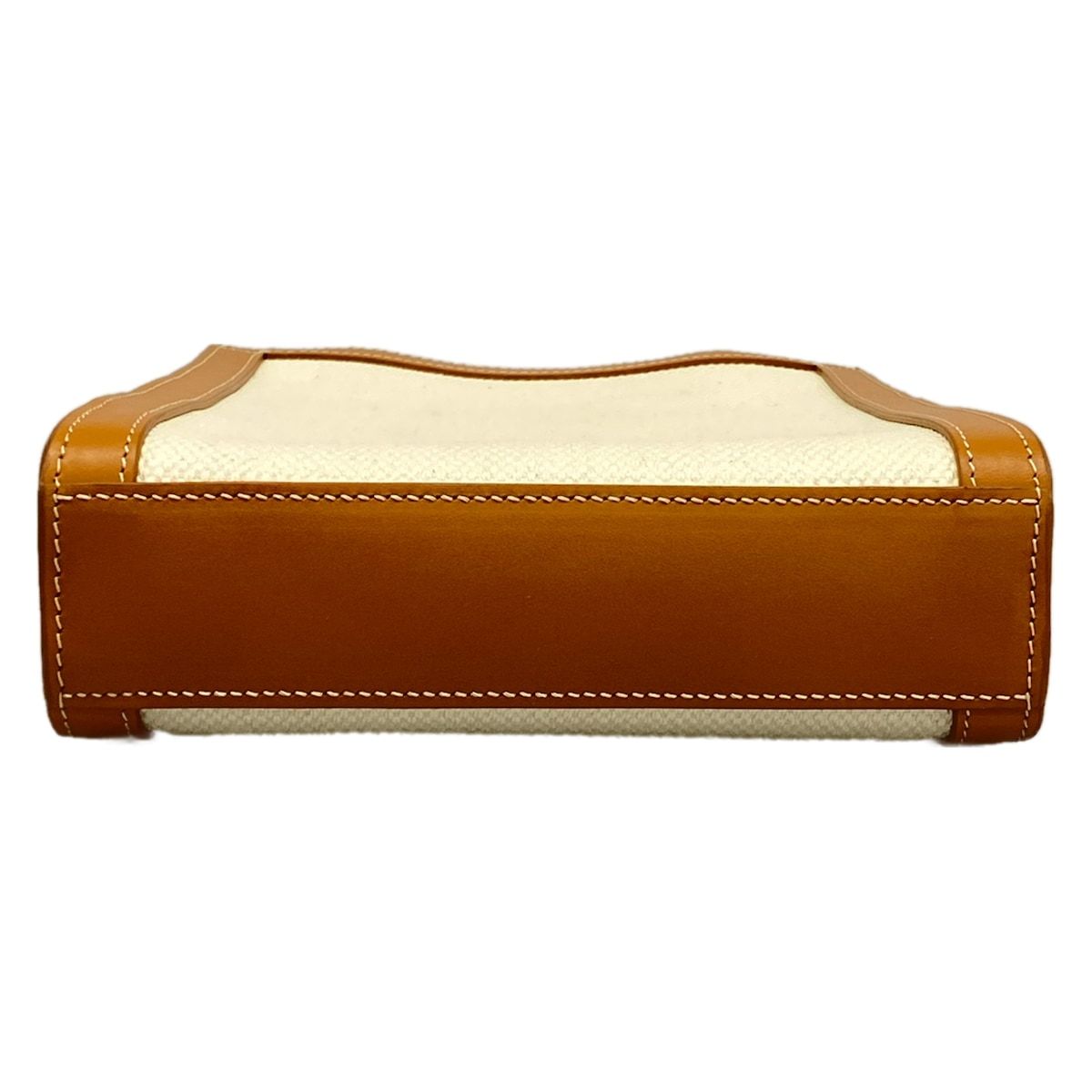 Celine Handbag Mini Vertical Cover Ivory Brown Leather — view 5