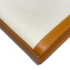 Celine Handbag Mini Vertical Cover Ivory Brown Leather — view 6