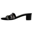 Hermes Mules 39 Oasis Black Silver — view 3