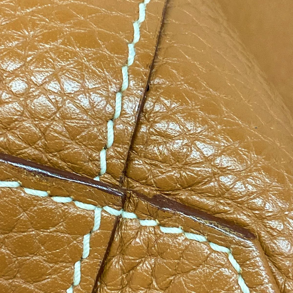 Hermes Tote Double Sens 45 Orange Gold Reversible — view 9