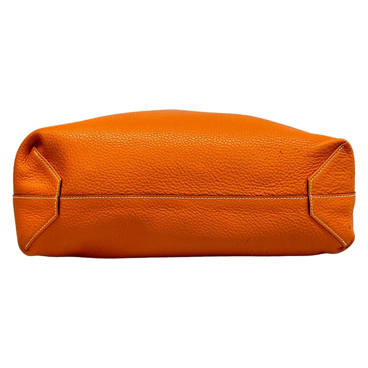 Hermes Tote Double Sens 45 Orange Gold Reversible — view 5