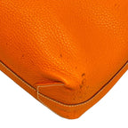 Hermes Tote Double Sens 45 Orange Gold Reversible — view 6