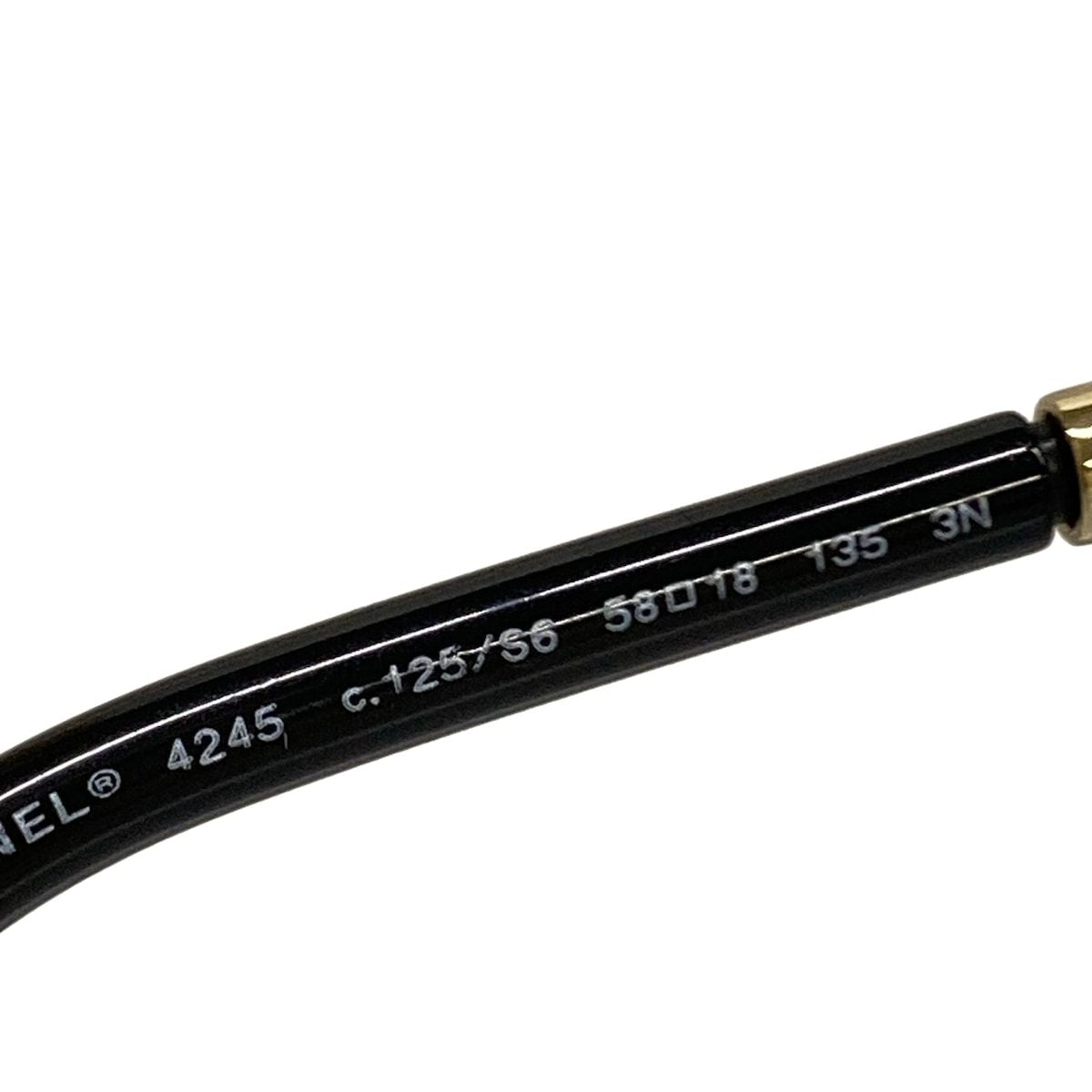 Chanel Sunglasses Black Gold Eyewear — view 5