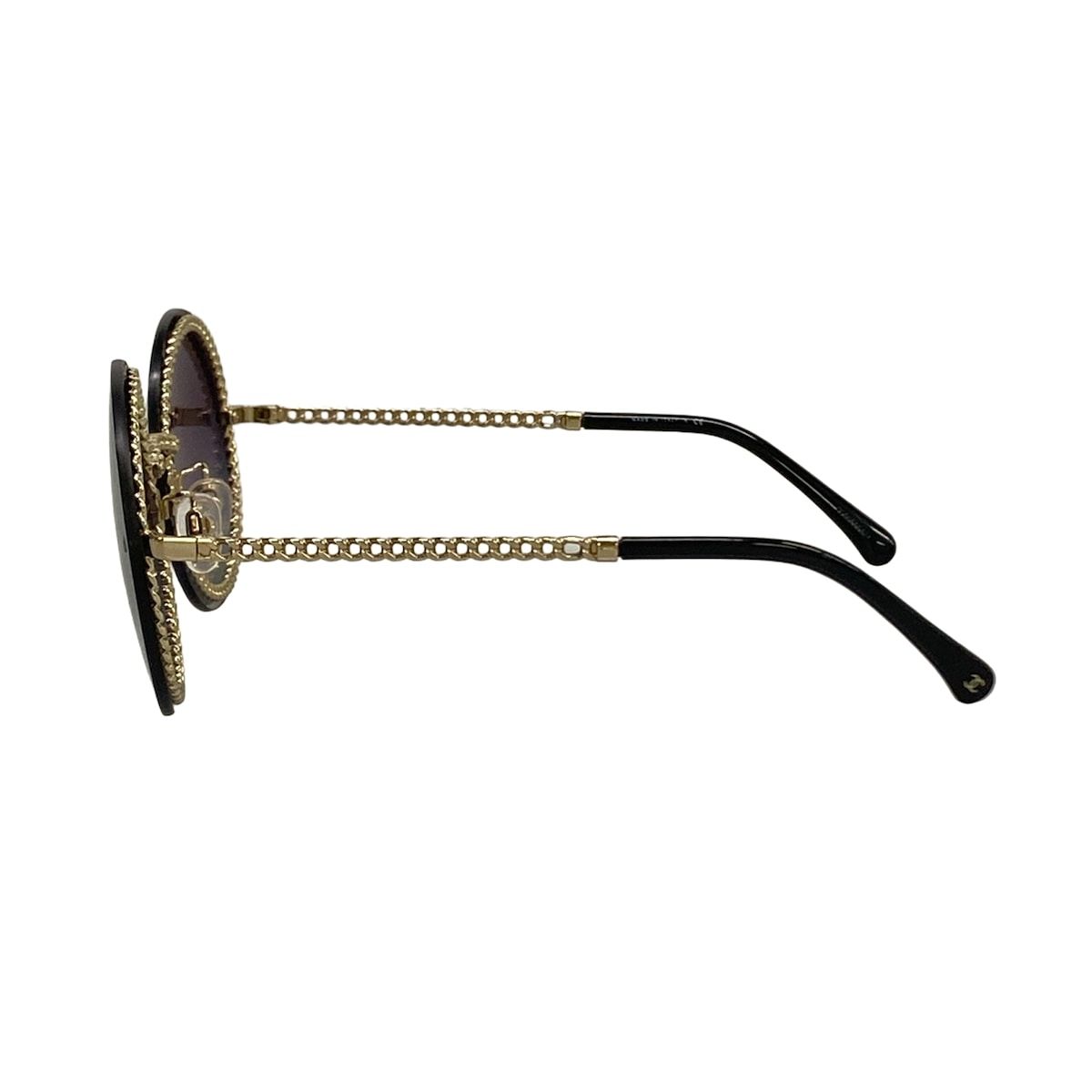 Chanel Sunglasses Black Gold Eyewear — view 2