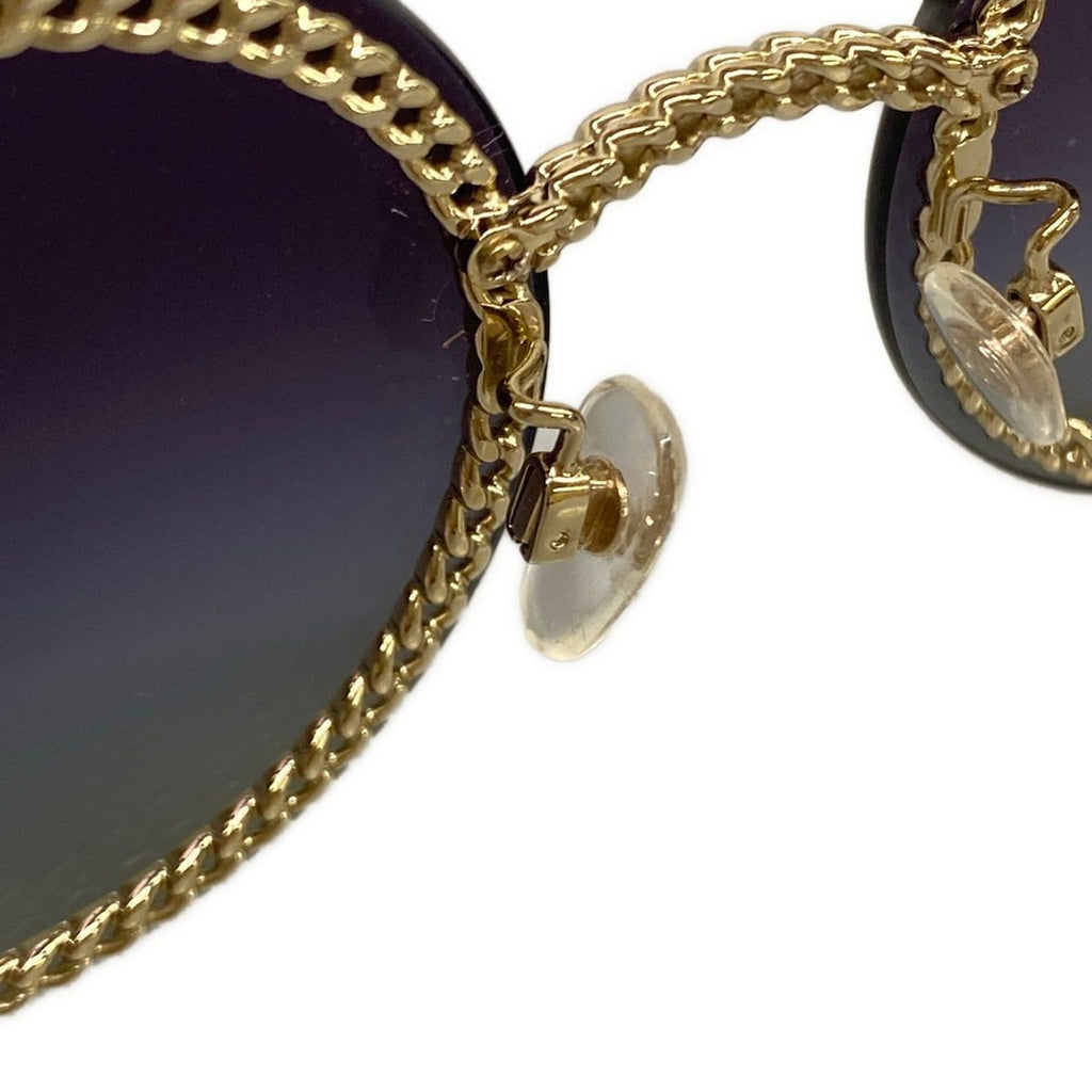 Chanel Sunglasses Black Gold Eyewear — view 7