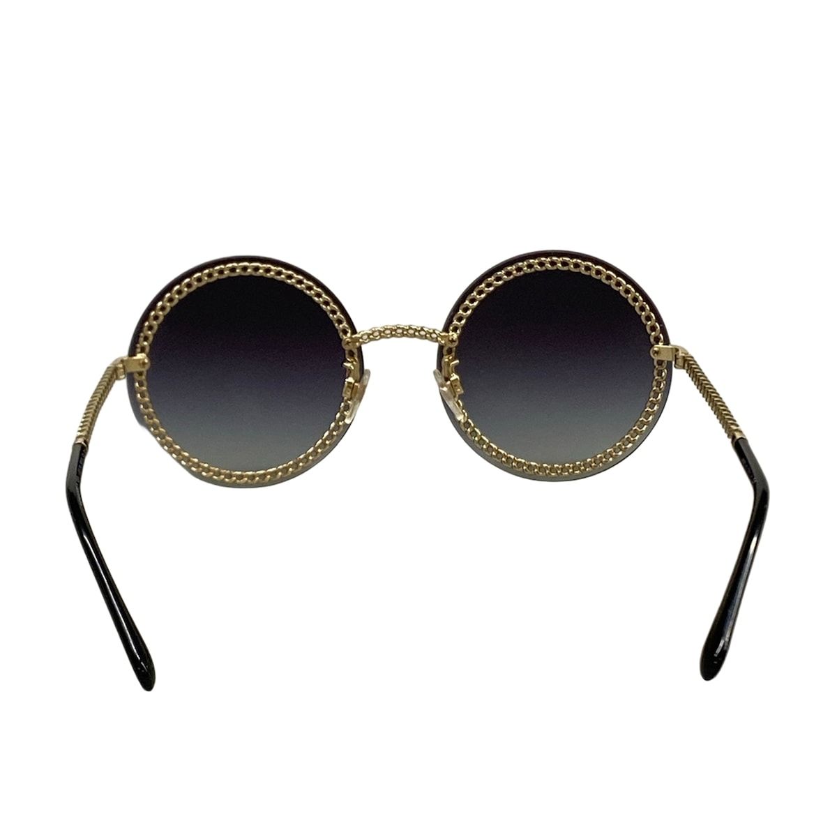 Chanel Sunglasses Black Gold Eyewear — view 3