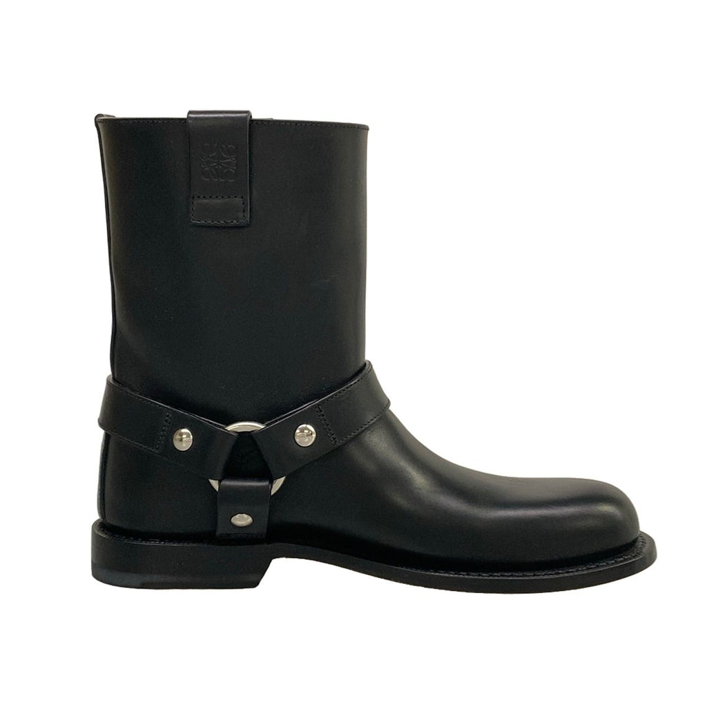 Loewe Short Boots 37 Black Engineer Outsole Partially Reupholstered Leather — view 2