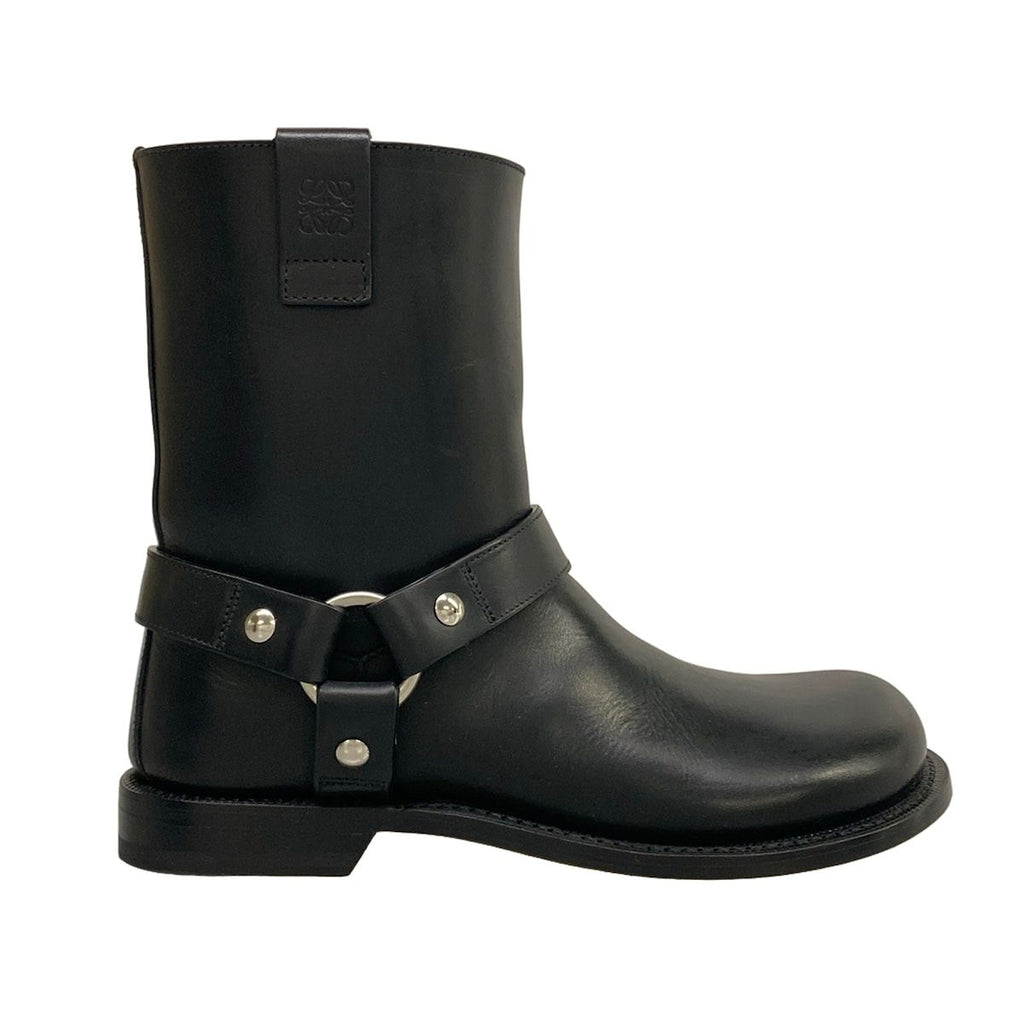 Loewe Short Boots 37 Black Engineer Outsole Partially Reupholstered Leather — view 4