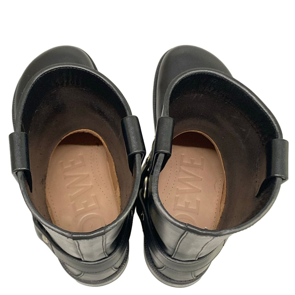 Loewe Short Boots 37 Black Engineer Outsole Partially Reupholstered Leather — view 7