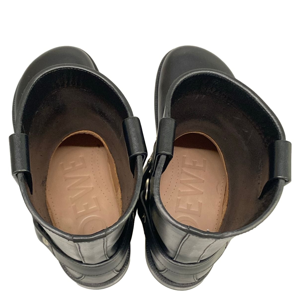 Loewe Short Boots 37 Black Engineer Outsole Partially Reupholstered Leather — view 7