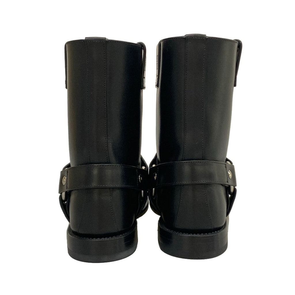 Loewe Short Boots 37 Black Engineer Outsole Partially Reupholstered Leather — view 6