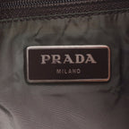 Prada Tessuto Nylon Gradient Triangle Logo Tote Shoulder — view 8