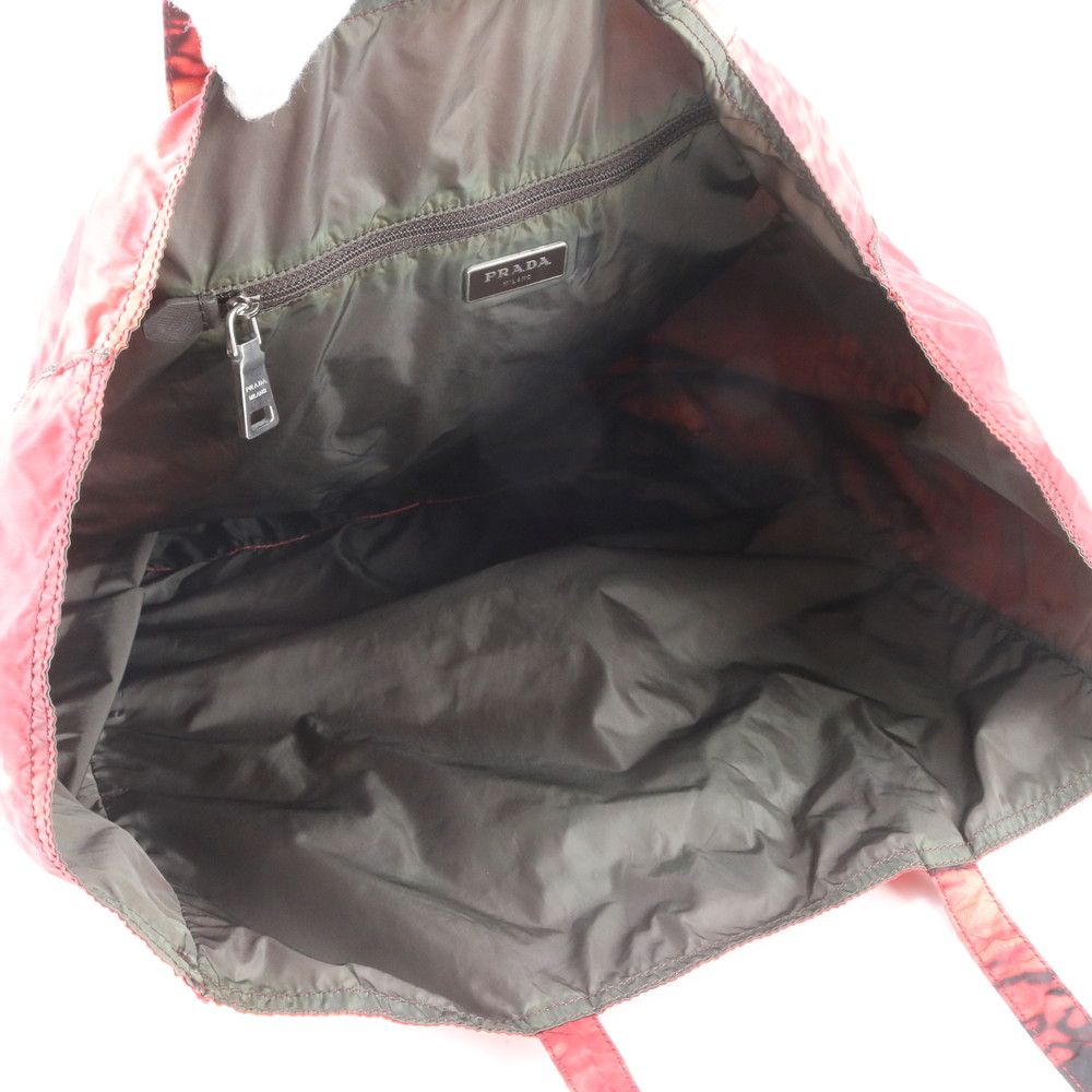Prada Tessuto Nylon Gradient Triangle Logo Tote Shoulder — view 7