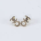 Chanel CC Logo Faux Pearl Seashell Earrings — view 2