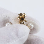 Louis Vuitton Mini Gram Pearl Earrings Gold — view 5