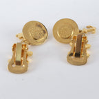 Celine Triomphe Swing Earrings Gold — view 2