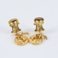 Celine Triomphe Swing Earrings Gold