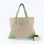 Prada Triangle Logo Tote Shoulder