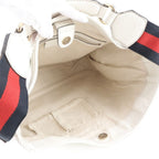 Gucci Heritage Web Leather Shoulder Bag Hand — view 7