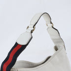 Gucci Heritage Web Leather Shoulder Bag Hand — view 2