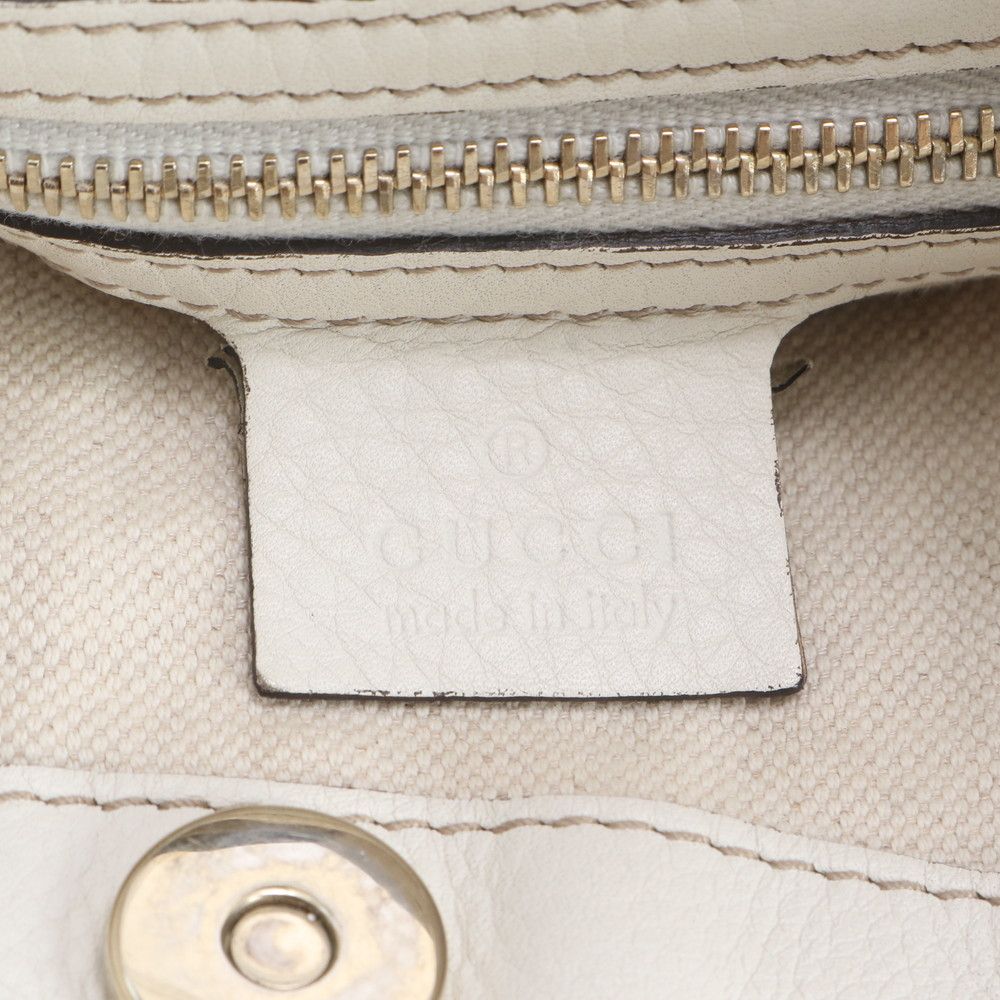 Gucci Heritage Web Leather Shoulder Bag Hand — view 8