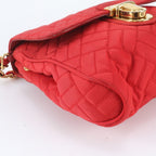 Prada Quilted Chain Shoulder Bag Crossbody Red — view 6