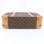 Louis Vuitton Monogram Stratos 50 Leather Trunk Hard Case Boston Bag — view 5