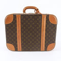 Louis Vuitton Monogram Stratos 50 Leather Trunk Hard Case Boston Bag