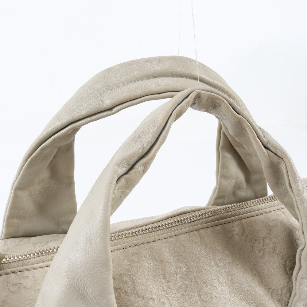 Gucci Guccissima Hysteria Logo Plate Leather Handbag Tote — view 2