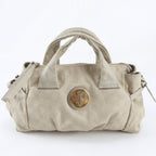 Gucci Guccissima Hysteria Logo Plate Leather Handbag Tote