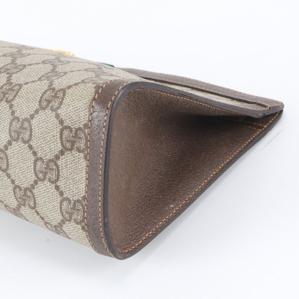 Gucci GG Supreme Leather Clutch Pouch Business — view 3
