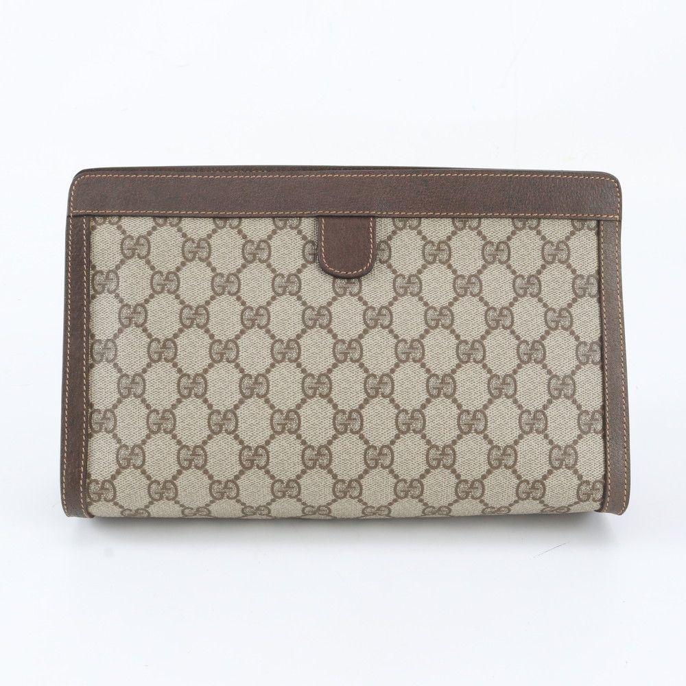 Gucci GG Supreme Leather Clutch Pouch Business — view 2