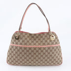 Gucci GG Canvas Leather Tote Shoulder Hand