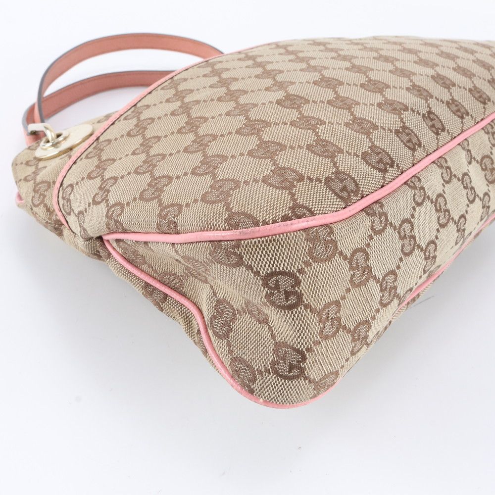 Gucci GG Canvas Leather Tote Shoulder Hand — view 6