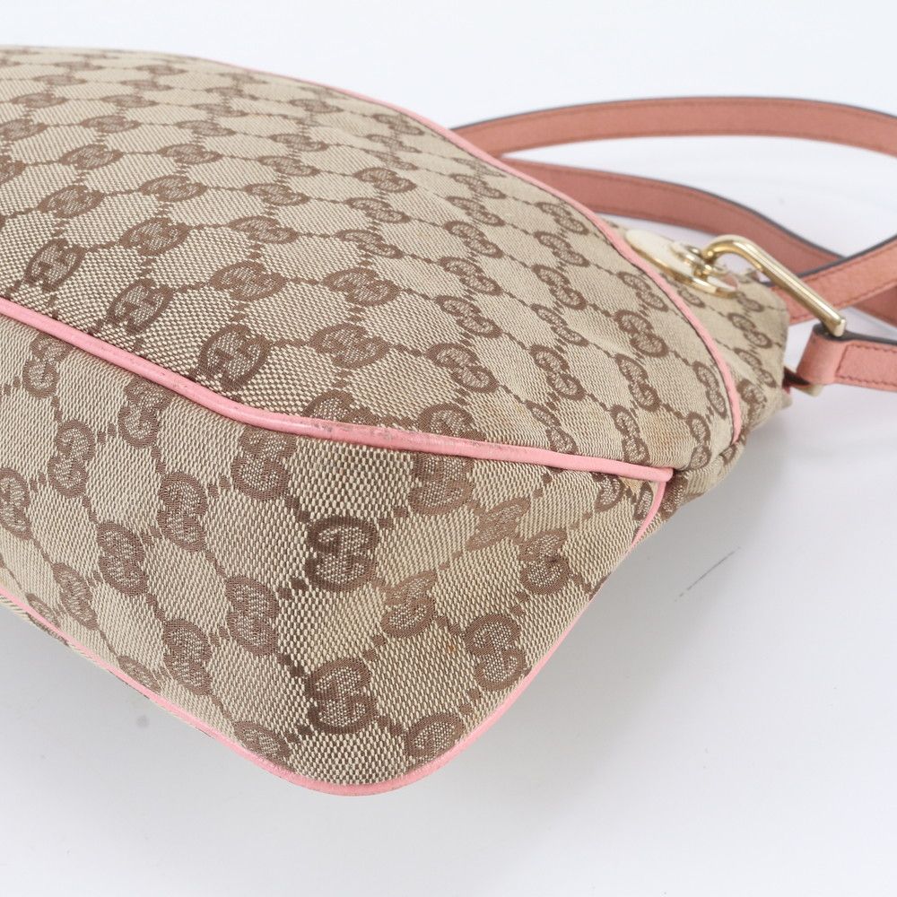 Gucci GG Canvas Leather Tote Shoulder Hand — view 4