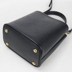 Prada Saffiano Leather Small Bag 2-Way Pannier Handbag Calf — view 2