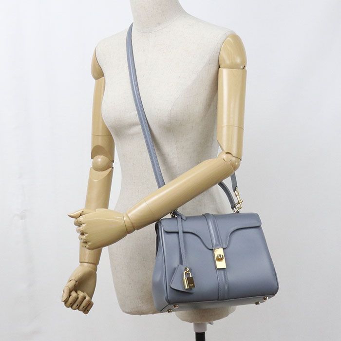 Celine Small 2-Way 16 Handbag Calfskin — view 9
