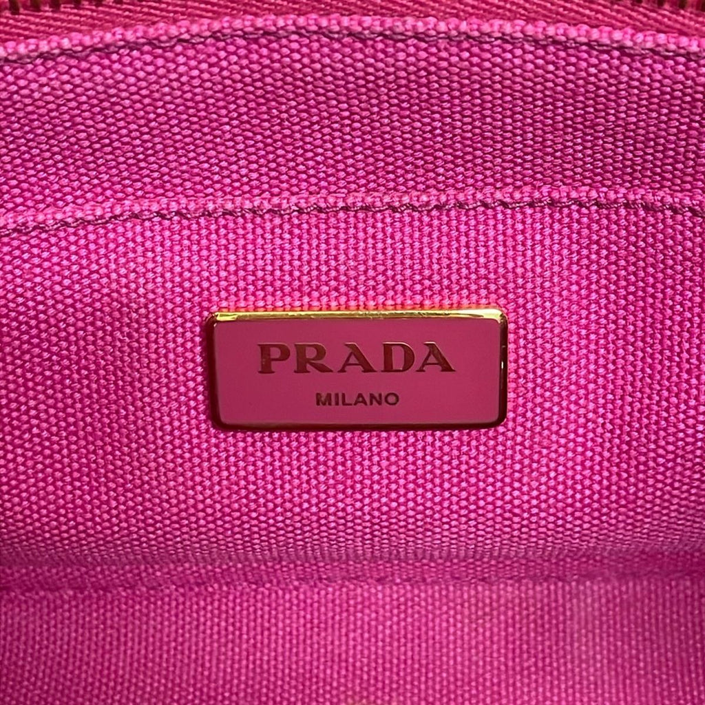 Prada Tote Canapa Pink — view 9
