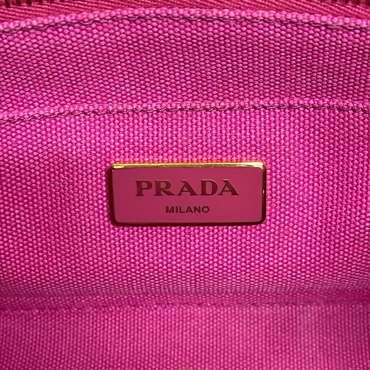 Prada Tote Canapa Pink — view 9