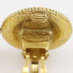 Chanel CC Logo Vintage Gold Plated Earrings — view 9