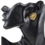 Chanel CC Logo Vintage Gold Plated Earrings — view 2