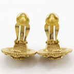 Chanel CC Logo Vintage Gold Plated Earrings — view 5
