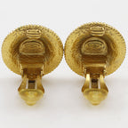 Chanel CC Logo Vintage Gold Plated Earrings — view 4