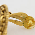 Chanel CC Logo Vintage Gold Plated Earrings — view 7
