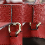 Gucci Diamante Leather Red Tote — view 9