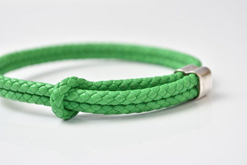 Bottega Veneta Bracelet Bangle Intrecciato Green 925 Sterling Silver — view 2