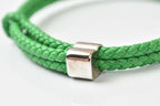 Bottega Veneta Bracelet Bangle Intrecciato Green 925 Sterling Silver — view 4