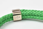 Bottega Veneta Bracelet Bangle Intrecciato Green 925 Sterling Silver — view 3