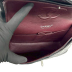 Chanel Quilted CC Logo Lambskin Shoulder Bag Pochette Black — view 9