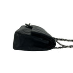 Chanel Quilted CC Logo Lambskin Shoulder Bag Pochette Black — view 6